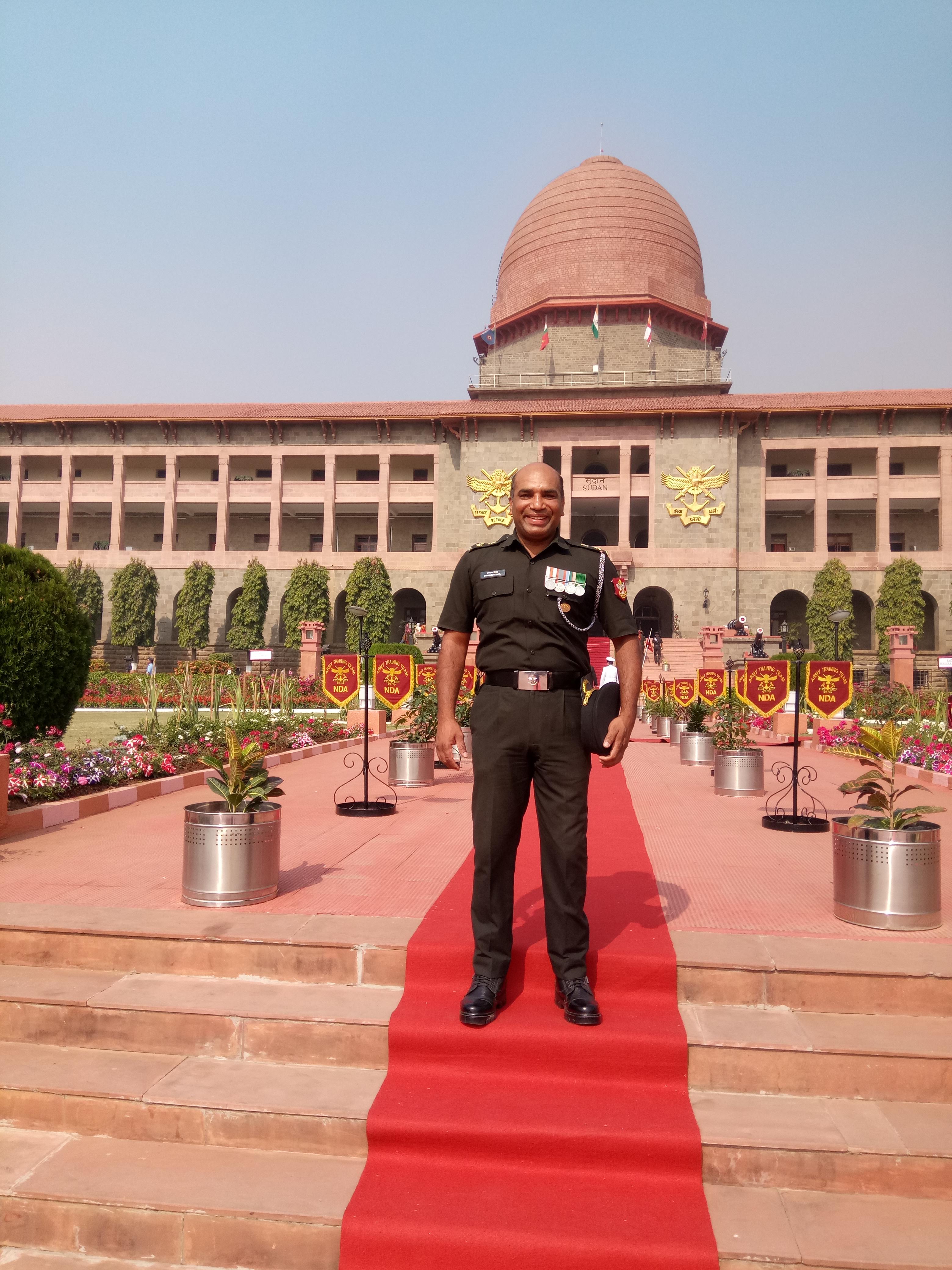 Lt Col DD Goel in a defence training setting